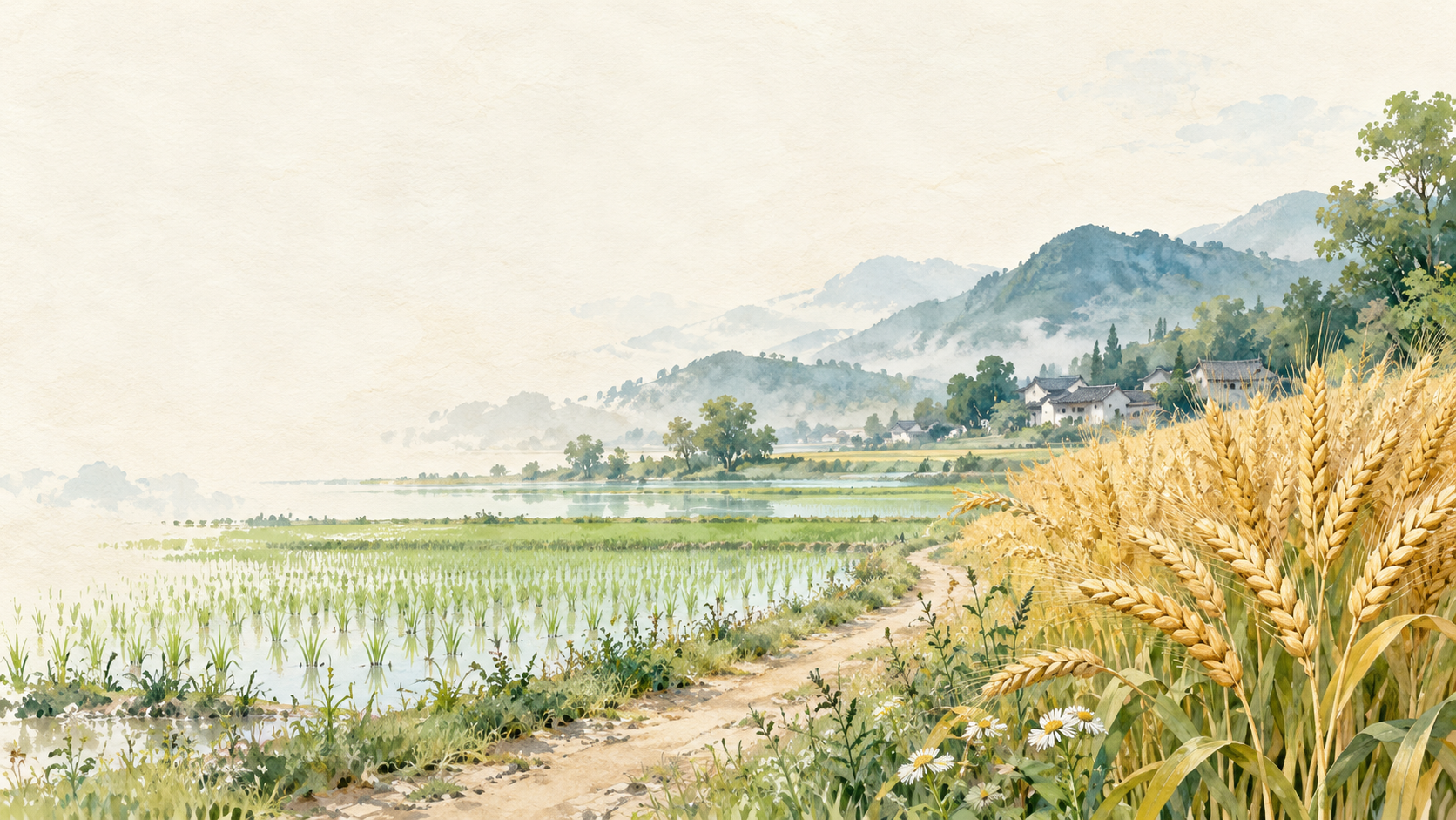 芒种意境插画